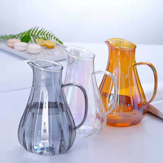 Creative Nordic Colorful Transparent High Temperature Glass Cup Set